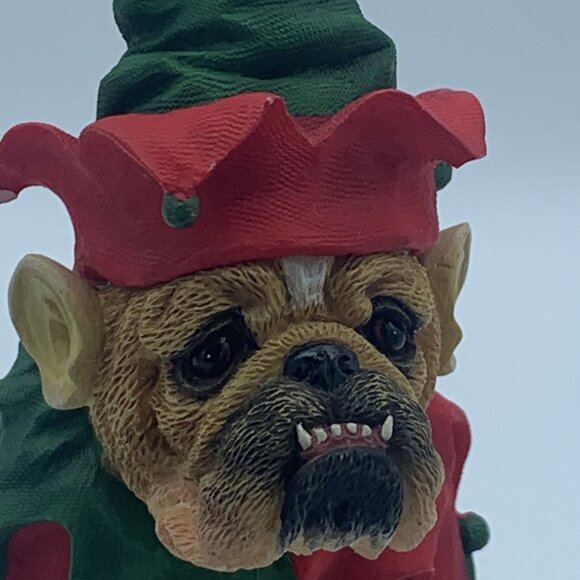 Zelda Wisdom Bulldog Figurine Set Christmas Elf, Cupid and Snowman - Picture 3 of 16